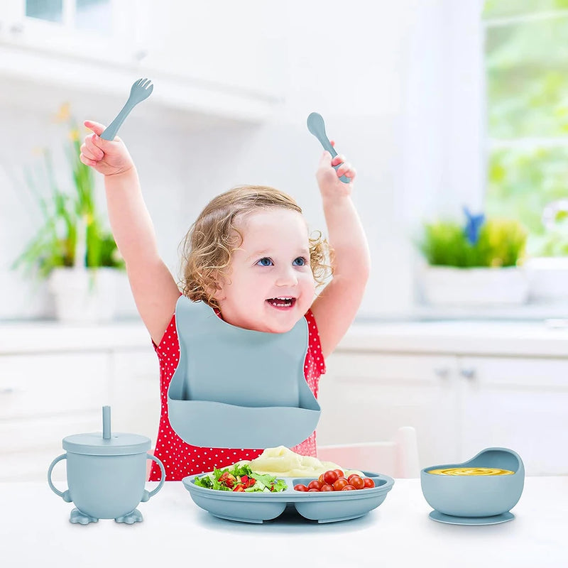 Set Tableware Baby Silicone